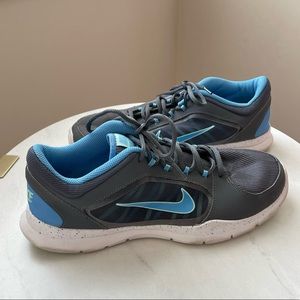 Nike Grey/Blue Flex Trainer 4 Women's Running Shoes 11